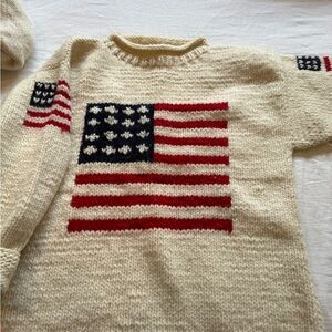 American Flag Knit Sweater